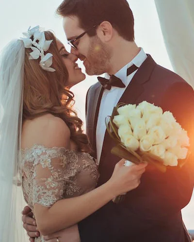 bougainvillea flower headpiece by Tami Bar-Lev