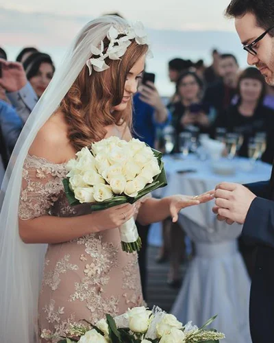 bougainvillea flower headpiece by Tami Bar-Lev