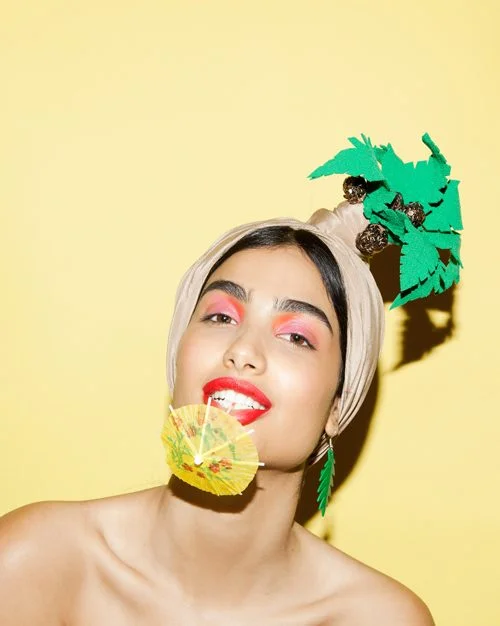 cocounut Turban headpiece by Tami Bar-Lev