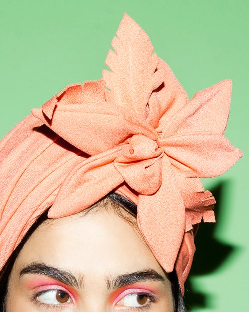 TIKI Turban headpiece by Tami Bar-Lev