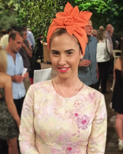 TIKI Turban headpiece by Tami Bar-Lev