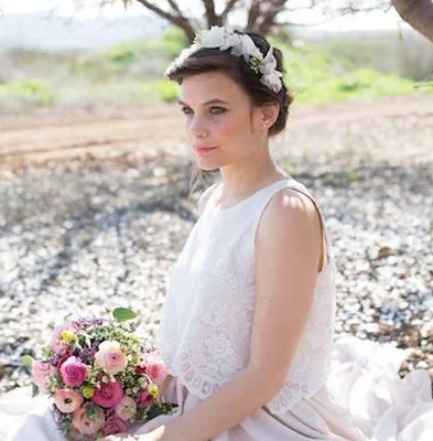 Holiday flower crown - headpiece by Tami Bar-Lev