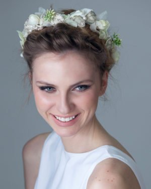 Holiday flower crown by Tami Bar-Lev