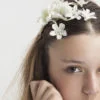detail: ‘Petite Flower Bunch' headpiece by Tami Bar-Lev