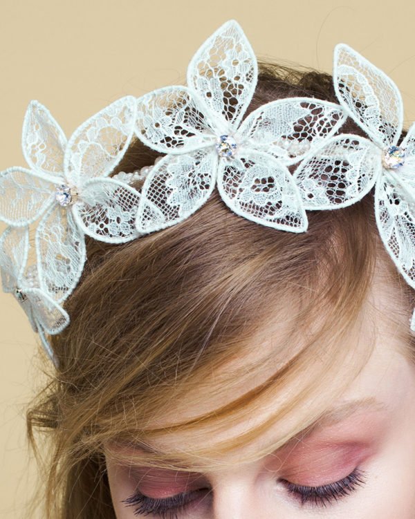 'Lacy LUV' - Lace Bridal Headpiece by Tami Bar-Lev