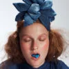 Denim ‘TIKI’ Flower Piece - Headband - Headpiece by Tami Bar-Lev