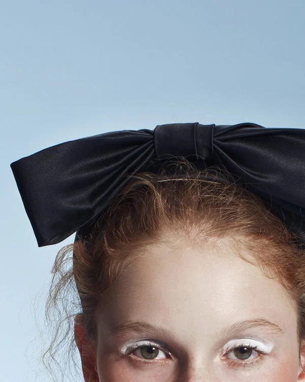 Black ‘Fancy Bow’- couture headband - Headpiece by Tami Bar-Lev