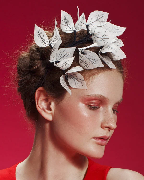 ‘X-Ray’ Bougainvillea Headpiece by Tami Bar-Lev