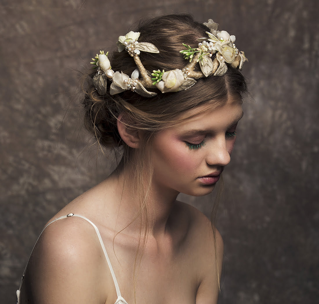 'April Bride' Tiara bridal headpiece by Tami Bar-lev