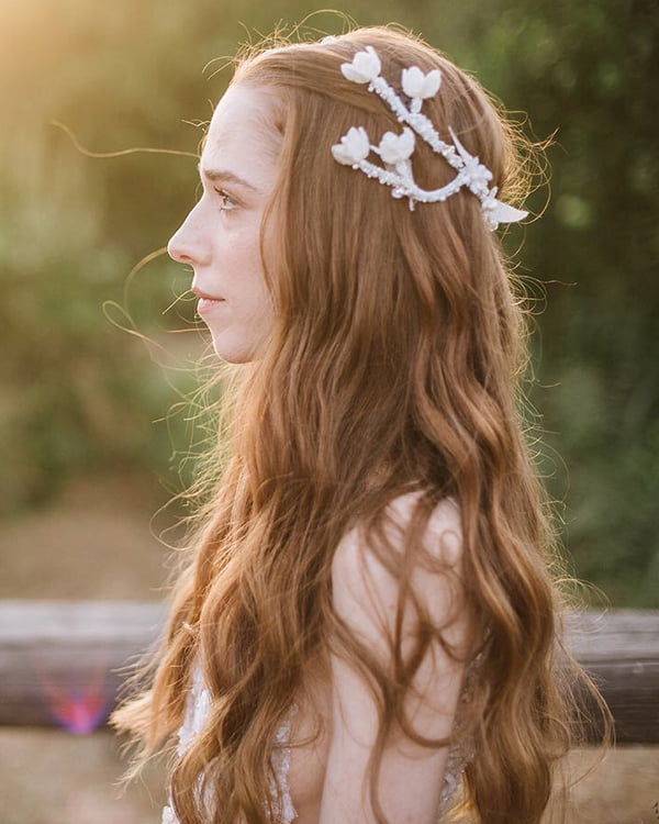 real brides - willow headpiece - Bridal Headpiece by Tami Bar- Lev