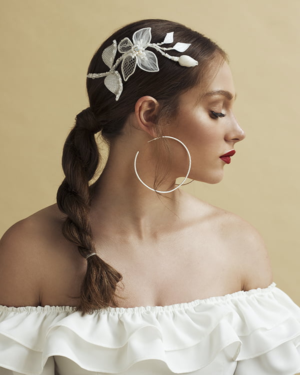 'La Jolla' Piece bridal Headpiece by Tami Bar- Lev