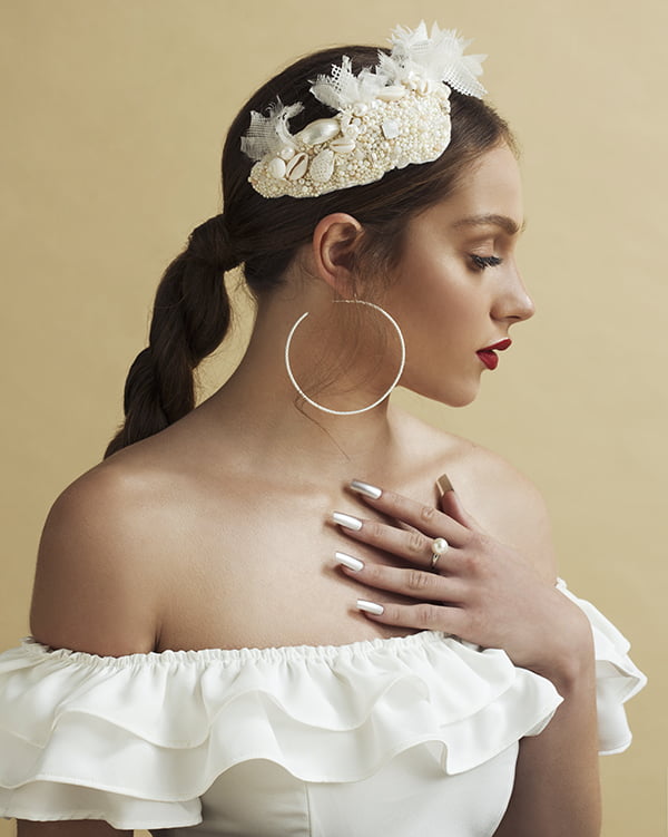 'Sandie Beach' Bridal Headpiece by Tami Bar- Lev