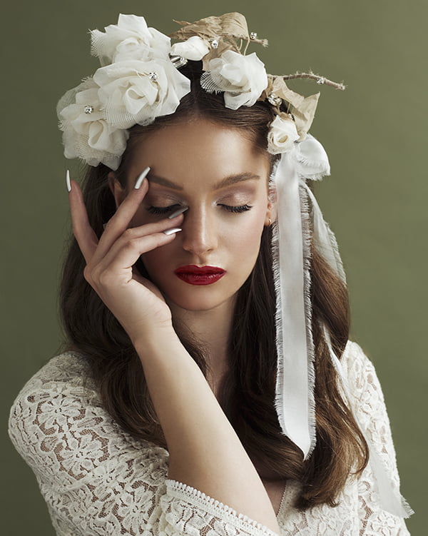 'Big Dreams' Rose Crown Bridal Headpiece by Tami Bar- Lev