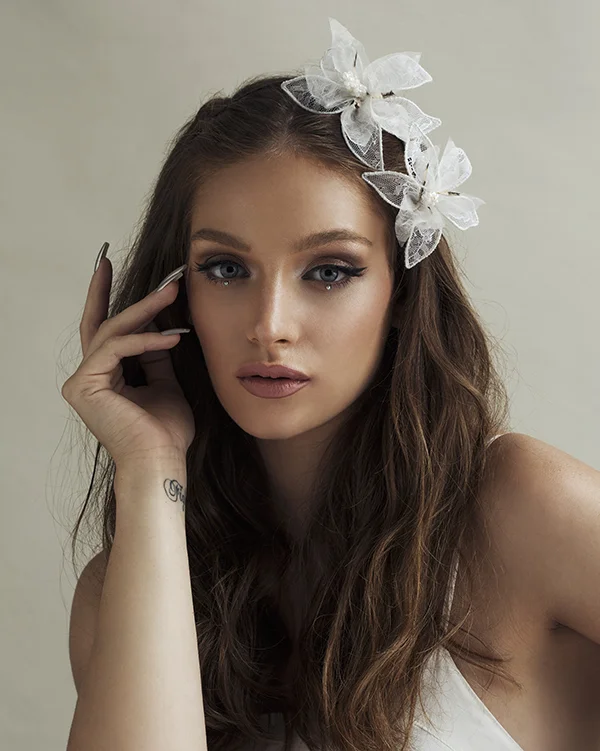 'Beach Wave' Flower Bridal Headpiece by Tami Bar- Lev