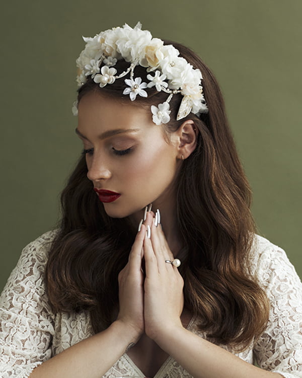 'Like True Love' - floral Bridal Headpiece by Tami Bar- Lev