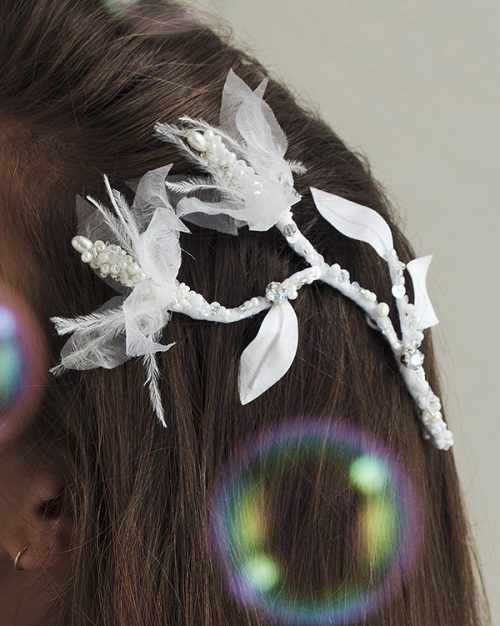'Petit Flirty Flowers' Comb Bridal Headpiece by Tami Bar- Lev