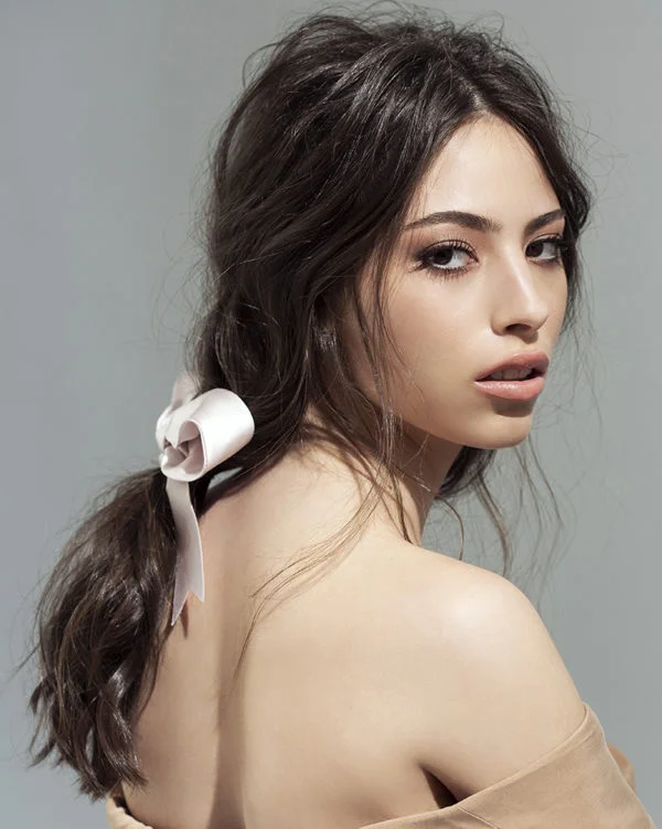 pale pink bow - ribbon Bridal Headpiece by Tami Bar- Lev