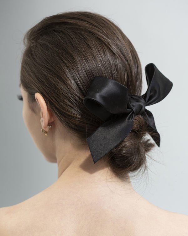Classy Ribbon- bow -black silk by Tami Bar- Lev