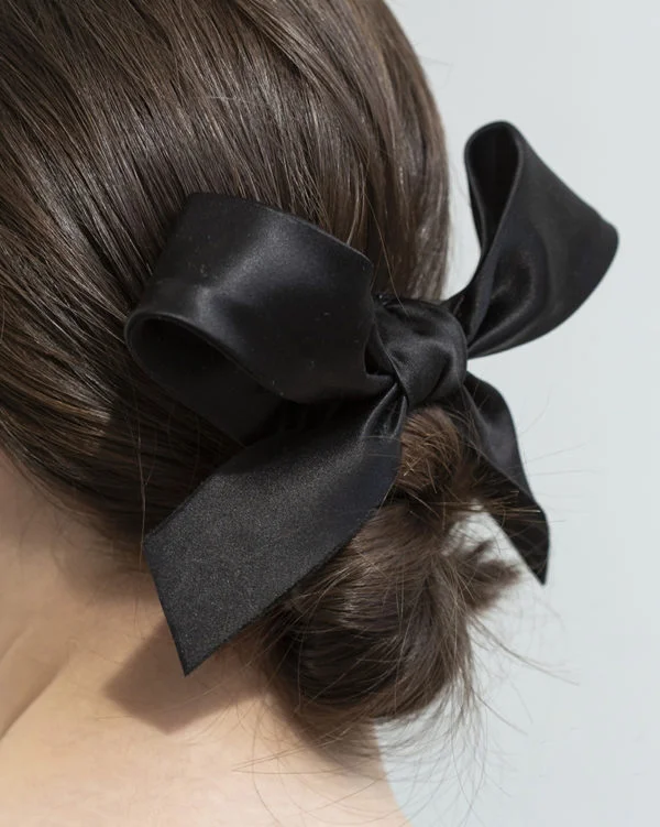 Classy Ribbon- bow -black silk by Tami Bar- Lev